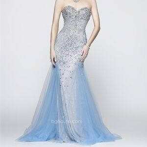 Gorgeous BG HAute sky blue dress